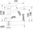 Bateria zlewozmywakowa Blanco Alta Compact Tartufo/chrom 517633 - Zdjęcie nr 2