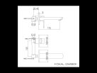 Kohlman Bateria umywalkowa 2-otworowa ścienna podtynkowa Foxal QW180F - Zdjęcie nr 2