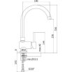 Paffoni Stick Bateria zlewozmywakowa pionowa chrom SK180 - Zdjęcie nr 2