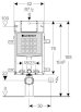 Geberit Kombifix stelaż podtynkowy do misek wiszących 110.100.00.1 - Zdjęcie nr 3