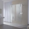 Kermi Walk in Showers XS Free Ścianka wolnostojąca 120 cm, srebro wysoki połysk - Zdjęcie nr 1