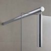 Kermi Walk in Showers XS Free Ścianka wolnostojąca 120 cm, srebro wysoki połysk - Zdjęcie nr 2