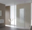Kermi Walk in Showers XS Free Ścianka wolnostojąca z podporami sufitowymi 120 cm, srebro wysoki połysk - Zdjęcie nr 1
