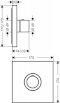 Axor-Hansgrohe Bateria termostatyczna Axor ShowerSelect Square, HighFlow, montaż podtynkowy, element zewnętrzny - 36718000 - Zdjęcie nr 2