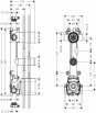 Axor-Hansgrohe Moduł z termostatem do 2 odbiorników, z płytką, montaż podtynkowy, element zewnętrzny - 36701180 - Zdjęcie nr 2