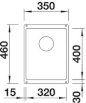 BLANCO SUBLINE 320-U zlewozmywak antracyt z korkiem InFino 523406 - Zdjęcie nr 2