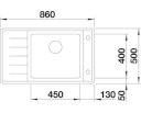 BLANCO Zlewozmywak ANDANO XL 6S-IF Compact stal szlachetna z odsączarką i korkiem aut. komora lewa z kor. InFino 523002 - Zdjęcie nr 2