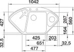 BLANCO Zlewozmywak DELTA II-F Silgranit PuraDur alumetalik z odsączarką stalową, z korkiem InFino i korkiem automatycznym  523672 - Zdjęcie nr 2