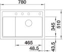BLANCO Zlewozmywak ZENAR XL 6S Compact Silgranit PuraDur tartufo z korkiem InFino i deską drewnianą, z kork.aut. prawa komora 523771 - Zdjęcie nr 2