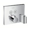 Hansgrohe Bateria termostatyczna ShowerSelect dla dwóch odbiorników z Fixfit i Porter 15765000 - Zdjęcie nr 1