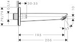 Hansgrohe Logis Wylewka wannowa chrom 71410000 - Zdjęcie nr 2