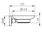 Ideal Standard IOM Matowa podstawka na mydło A9122AA - Zdjęcie nr 2