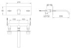 Kohlman Axis Bateria umywalkowa podtynkowa 3-otworowa chrom QW198N - Zdjęcie nr 2