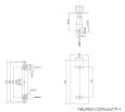 Kohlman Nexen Bateria prysznicowa chrom QW276U - Zdjęcie nr 3