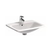 GEBERIT Selnova Square Umywalka wpuszczana w blat, B55cm, H17cm, T45cm, z przelewem, z otworem na baterię 501.466.00.7 - Zdjęcie nr 1