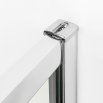 New Trendy Drzwi prysznicowe NEW CORRINA  drzwi przesuwne podwójne 150x195 szkło czyste 6mm Active Shield D-0184A - Zdjęcie nr 4