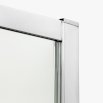 New Trendy Drzwi prysznicowe NEW CORRINA  drzwi przesuwne podwójne 150x195 szkło czyste 6mm Active Shield D-0184A - Zdjęcie nr 3