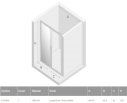 New Trendy Drzwi prysznicowe NEW VARIA  drzwi przesuwne pojedyncze 100x190 szkło czyste 6/5mm Active Shield D-0189A - Zdjęcie nr 2