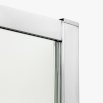 New Trendy Kabina prysznicowa NEW PRAKTIC kwadratowa drzwi przesuwne podwójne 100x100x195 szkło czyste 6mm Active Shield K-0467 - Zdjęcie nr 3