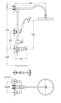 OMNIRES ARMANCE termostatyczny system prysznicowy natynkowy miedź antyczna AM5244/6 - Zdjęcie nr 2