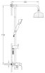 OMNIRES ART DECO system prysznicowy natynkowy miedź antyczna AD5144ORB - Zdjęcie nr 2