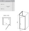RAVAK Drzwi prysznicowe PDOP1-80 SATYNA SZKŁO TRANSPARENT 03G40U00Z1 - Zdjęcie nr 4