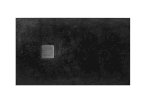 Roca TERRAN Brodzik prostokątny 1000 x 900 mm konglomeratowy, kolor: czarny AP013E838401400 - Zdjęcie nr 1