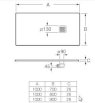 Roca Terran Brodzik prostokątny 100x80cm AP013E832001100 - Zdjęcie nr 8