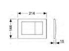 TECE planus Przycisk spłukujący do WC biały matowy 9240322 - Zdjęcie nr 2