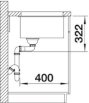 BLANCO SUBLINE 700-U zlewozmywak Level alumetalik z koszykiem stalowym i korkiem InFino 523454 - Zdjęcie nr 3