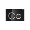 Geberit Sigma21 Przycisk spłukujący, płytka: szkło czarne, pierścienie: chrom błyszczący 115.884.SJ.1 - Zdjęcie nr 3