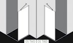 Kermi ściana boczna Osia TWD 1200x2000 BV: 1175-1200 srebro wysoki połysk, szkło ESG przezroczyste z Clean OSTWD12020VPK - Zdjęcie nr 2