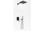 Kohlman Experience Black Zestaw prysznicowy podtynkowy z deszczownicą kwadratową QW210EBQ25 - Zdjęcie nr 1