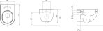 RAVAK Miska WC wisząca UNI Chrome biała X01516 - Zdjęcie nr 4