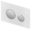 TECE loop Przycisk spłukujący do WC szkło białe,przycisk chrom połysk 9240660 - Zdjęcie nr 3