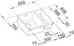 Zlewozmywak Blanco SUBLINE 350/150-U Ceramika PuraPlus Krystaliczna biel bez dodatków - Zdjęcie nr 2