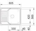 Zlewozmywak Blanco TIPO 45 S mini stalowy matowy 516524 - Zdjęcie nr 2
