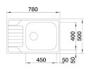 BLANCO DINAS XL 6 S Compact Zlewozmywak Stal szczotkowana, odwracalny 525121 - Zdjęcie nr 2
