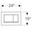 Geberit Sigma30 Przycisk spłukujący, do spłukiwania dwudzielnego, biały mat 115.883.JT.1 - Zdjęcie nr 2