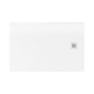 NEW TRENDY Brodzik MORI konglomeratowy prostokątny 120x80x3 posadzkowy, biały B-0435 - Zdjęcie nr 1