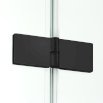 NEW TRENDY Drzwi prysznicowe NEW SOLEO BLACK Prawe 70x195 składane pojedyncze AS D-0220A - Zdjęcie nr 2
