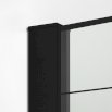 NEW TRENDY Ścianka szklana NEW MODUS BLACK walk-in 140x200 - wzór krata EXK-0248 - Zdjęcie nr 4