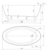 OMNIRES wanna Marble+, 160,5x80,5x60cm, biały szary połysk SIENAWWBSP - Zdjęcie nr 3