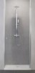 NEW TRENDY Drzwi prysznicowe SUPERIA 90x195 szkło czyste 6mm z powłoką D-0331A