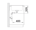 BLANCO SONA 8 S Silgranit PuraDur Czarny odwracalny 525979 - Zdjęcie nr 4