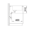 BLANCO SUBLINE 500-IF/A SteelFrame Silgranit PuraDur Czarny, korek auto., InFino 525999 - Zdjęcie nr 3