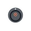 QUADRON DANNY 210 GraniteQ zlewozmywak czarny metalik z syfonem miedziany okrągły 1-komorowy b/o HB8301U8-C1 - Zdjęcie nr 1