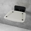 RAVAK Ovo B II siedzisko prysznicowe przezroczysta biel/czarny B8F0000060 - Zdjęcie nr 1