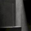 OMNIRES KINGSTON parawan nawannowy dwuskrzydłowy, 120cm, chrom/transp XHE20CRTR - Zdjęcie nr 1