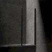 OMNIRES KINGSTON parawan nawannowy dwuskrzydłowy, 120cm, czarny mat XHE20BLTR